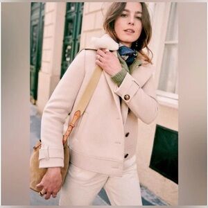 Sezane. Hampton Wool Coat. Size 36. Beige. EUC. So warm and soft.
